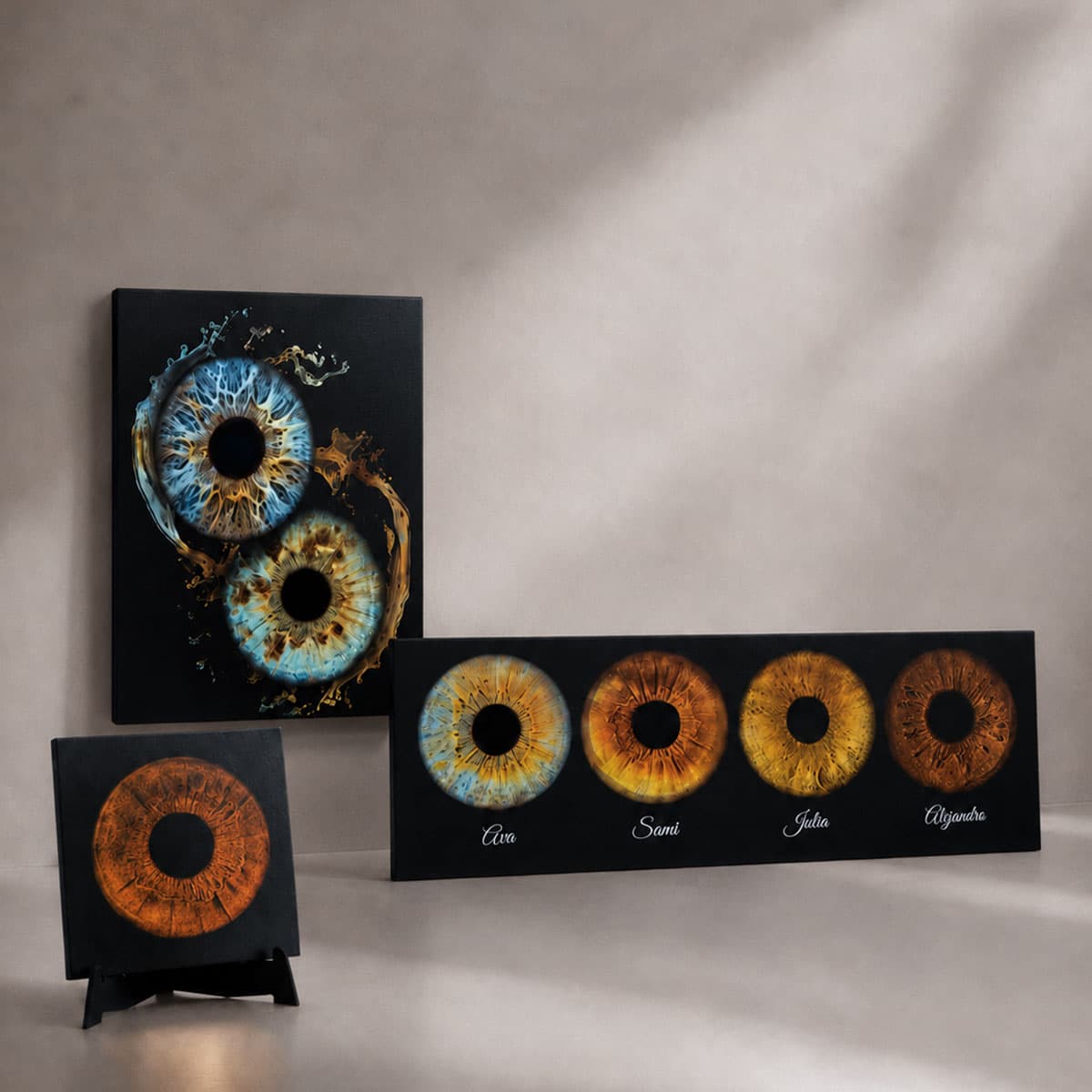 Retablos y acrílicos personalizados con iris